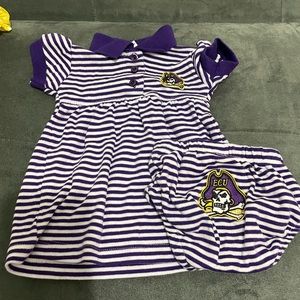 ECU baby polo dress and bloomers
